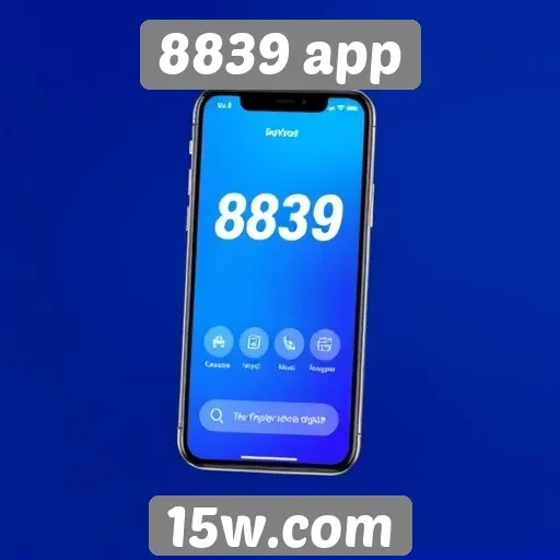 Visão geral das funcionalidades do 8839 app